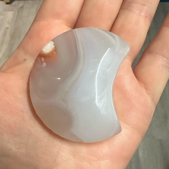 Stunning Flower Agate Moon *NEW* - Picture 3 of 4